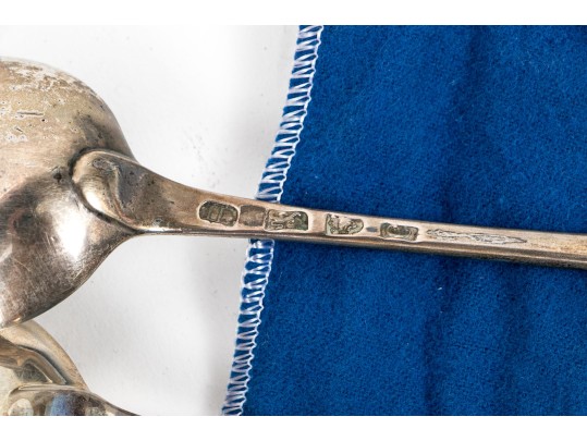 Three English Georgian Sterling Silver Tablespoons 8.085 Troy Ozs. 