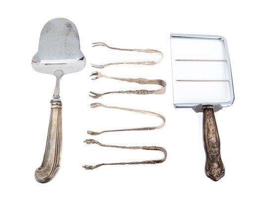 Group Of Sterling Silver And Other Servers