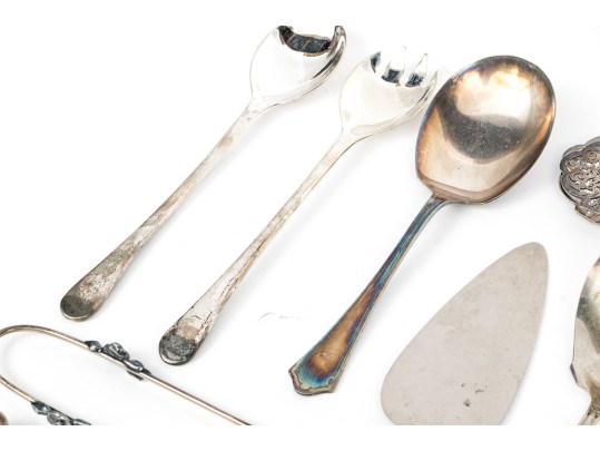 32 Pieces Of Premium, Silver Plate, Mostly Serving Pieces