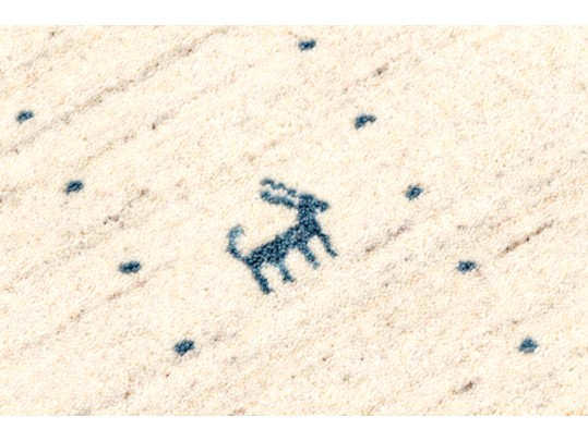 Plush Hand Woven Wool Indian Gabbeh Lori Accent Carpet, 5'-11