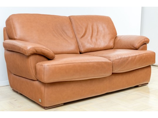 Bianchi & Co. Italian Leather Loveseat Sova