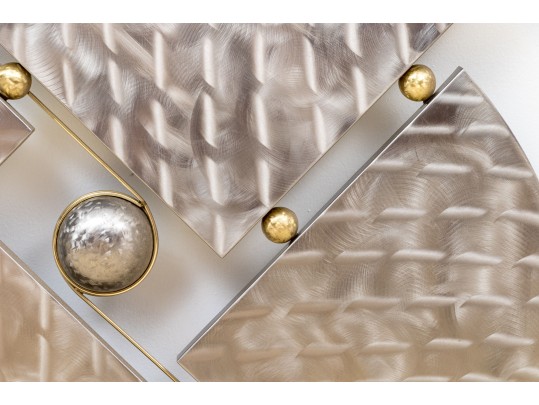 Curtis Jere Mixed Metal Wall Mounted Sculpture