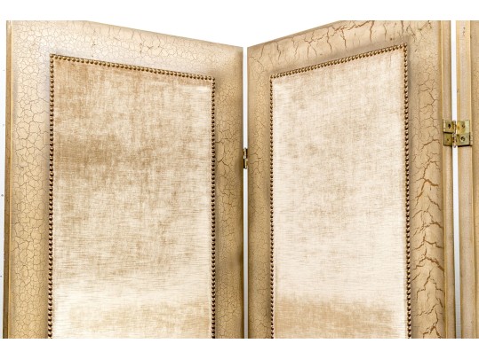 Six Panel Upholstered Room Divider Screen