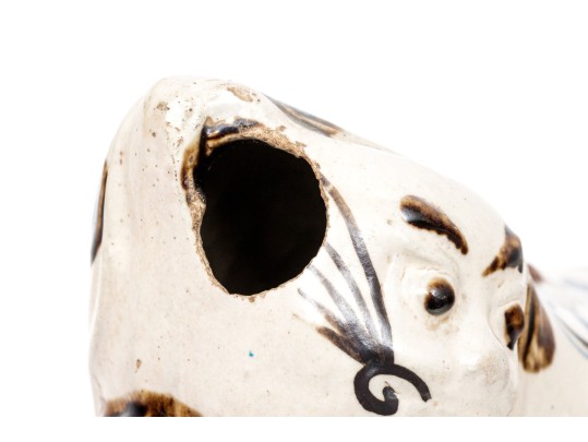 Chinese Hand-painted And Glazed Ceramic Pillow