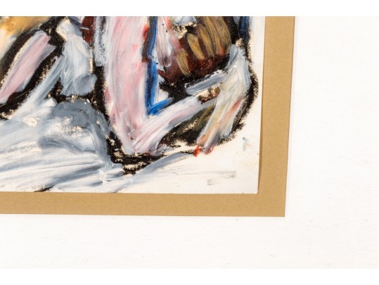 Allan Rubin, Mixed Media On Paper, Figural