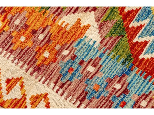 Hand Woven Wool Kilim, 6'-2