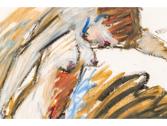 Allan Rubin, Mixed Media On Paper, Figural