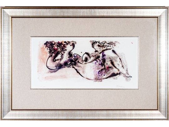 Chaim Gross (American, 1904-1991) Pencil Signed Ltd Print, Abstract