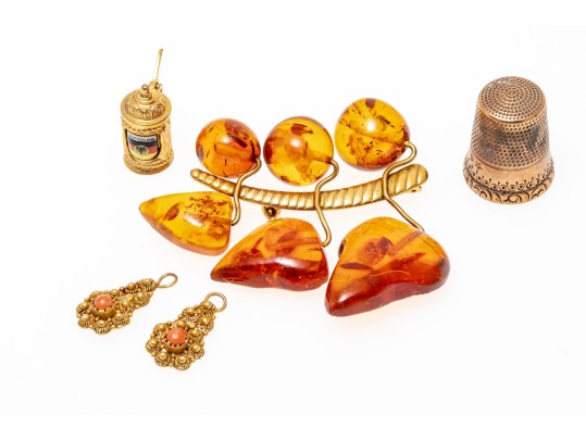 Collection Of Assorted Gold Filled Jewelry Pieces