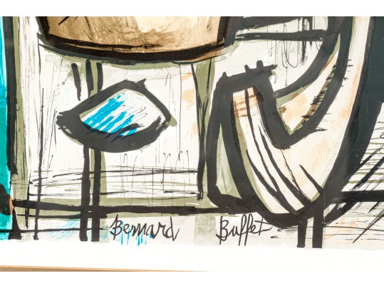 Bernard Buffet Lithographic Print, Still Live