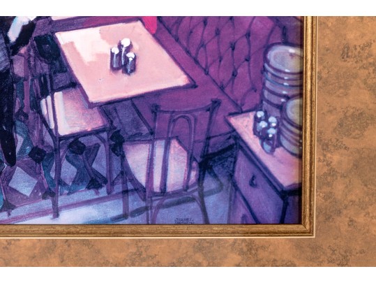 Juarez Machado Custom Framed Print, Bistro