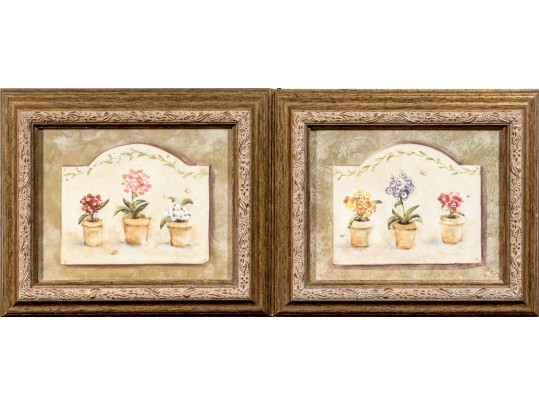 Pair Of S. Browne & Co. Botanical Giclees With Frames