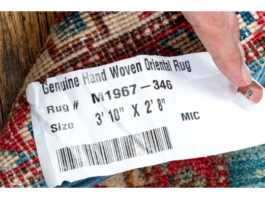 Hand Knotted Wool Pakistan Kazak, 3'-10