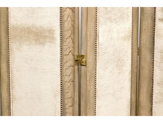 Six Panel Upholstered Room Divider Screen