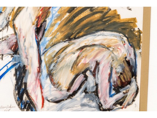 Allan Rubin, Mixed Media On Paper, Figural