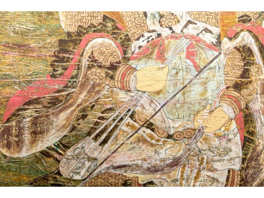 Chinese Decorative Print After Lijiang Baisha Murals