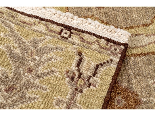 Arts And Crafts Style Hand Knotted Wool Mat, 2' X 3', New