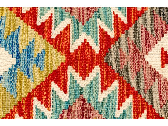Hand Woven Wool Kilim, 6'-2