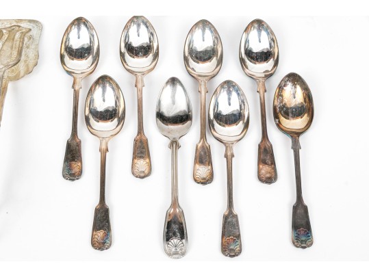 32 Pieces Of Premium, Silver Plate, Mostly Serving Pieces