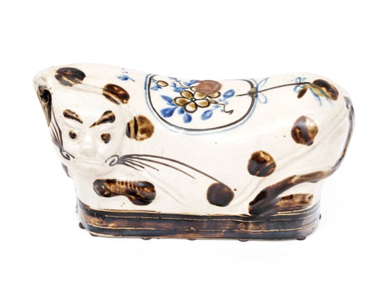 Chinese Hand-painted And Glazed Ceramic Pillow