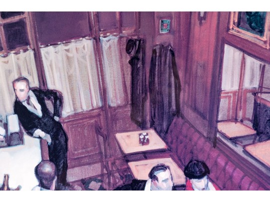 Juarez Machado Custom Framed Print, Bistro