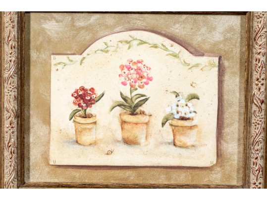 Pair Of S. Browne & Co. Botanical Giclees With Frames