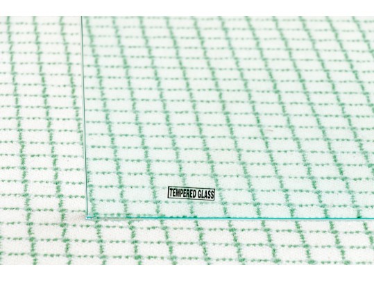 Glamorous Glass Double Pedestal Coffee Table