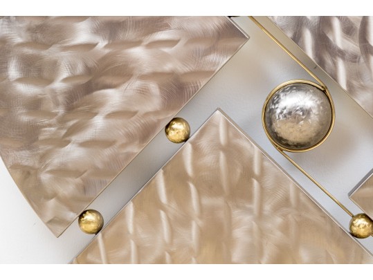 Curtis Jere Mixed Metal Wall Mounted Sculpture