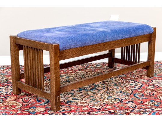 Stickley Upholstered Bench