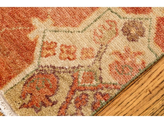 Arts And Crafts Style Hand Knotted Wool Mat, 2' X 3', New