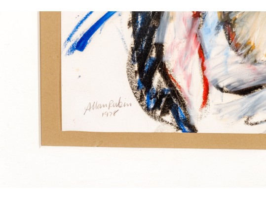 Allan Rubin, Mixed Media On Paper, Figural