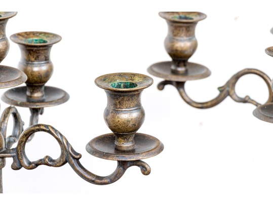 Pair Of Five Light Candelabra
