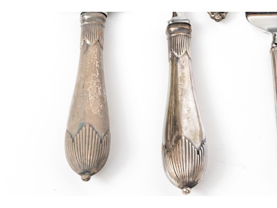 Collection Of Eight Sterling And Silver Handed Serving Pieces