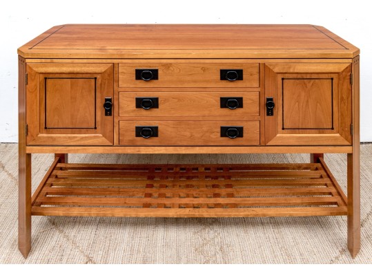 Stickley 21st Century Collection Lighted Oak Sideboard