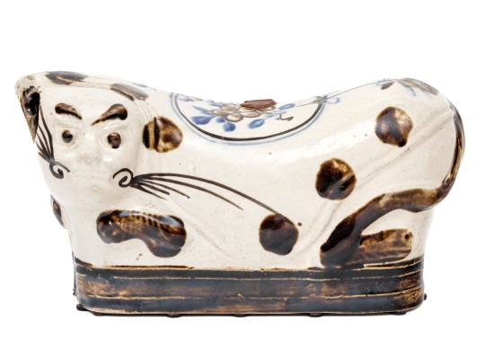 Chinese Hand-painted And Glazed Ceramic Pillow