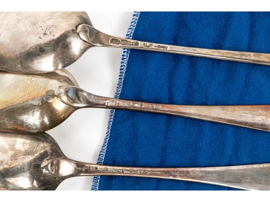 Three English Georgian Sterling Silver Tablespoons 8.085 Troy Ozs. 