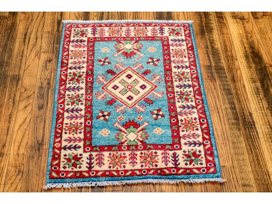 Hand Knotted Wool Pakistan Kazak, 2' X 3', New
