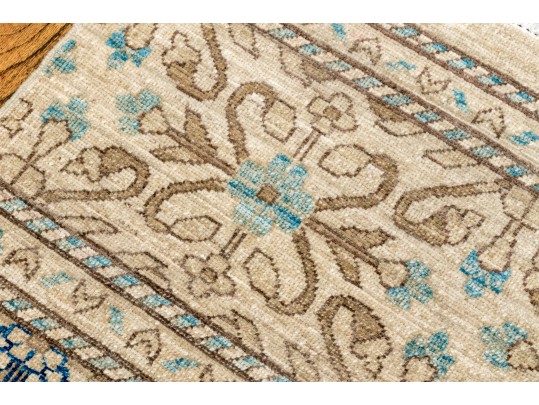 Hand Knotted Wool Pakistan Kazak Mat, 1'-8