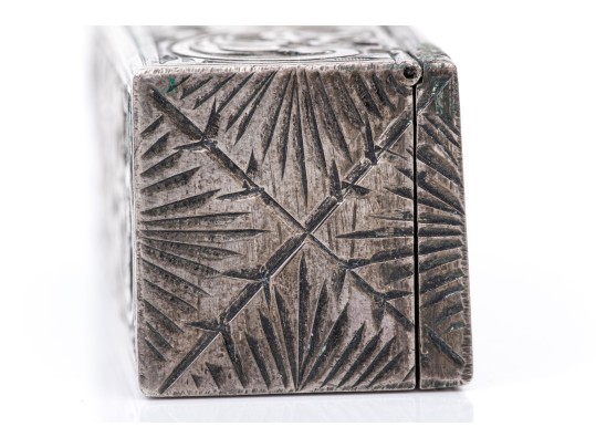 800 Italian Silver Lipstick Case    1.20 Troy Ozs. 