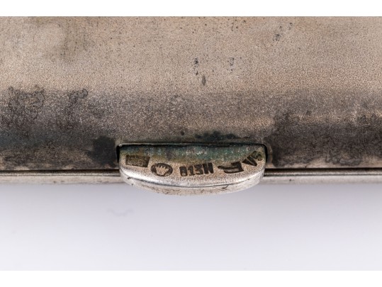 Vintage Scandinavian 813 Silver Cigarette Case    2.805 Troy Ozs. 