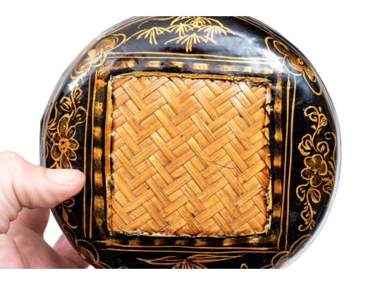 Japanese Set Of Ten Laquered Nesting Boxes With Lids