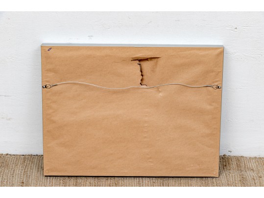 Expressionist Style Oil On Canvas, Figural Cityscape