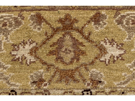 Arts And Crafts Style Hand Knotted Wool Mat, 2' X 3', New