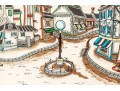 Jacquest ,Pencil Signed Ltd Ed Print, Surrealist Rural Town