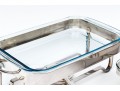Set Of Two Stainless Chafing Dishes 