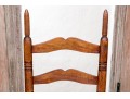 New England Maple Queen Anne Ladder Back Side Chair, 18th Century