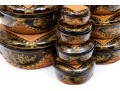 Japanese Set Of Ten Laquered Nesting Boxes With Lids