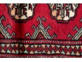 Hand Knotted Wool Pakistan Bokara Mat, 3'-1