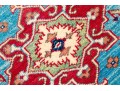 Hand-knotted Wool Kazak Accent Carpet, 3'-8
