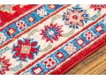 Hand-knotted Wool Pakistan Kazak Runner, 6'-5